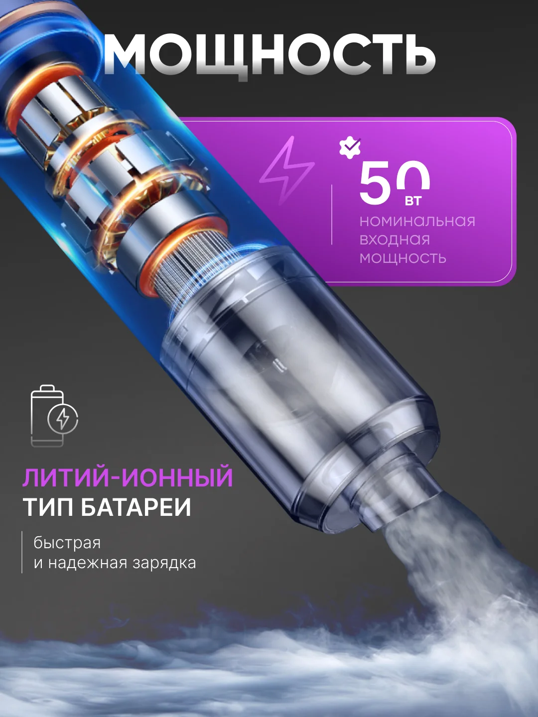 Автомобильный пылесос, воздуходувка, беспроводной, 2 в 1, портативный мини-пылесос