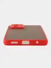 Алый чехол Xiaomi Redmi Note 10 Pro, Редми Нот 10 Про, пластиковый матовый с цветными кнопками