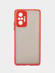 Алый чехол Xiaomi Redmi Note 10 Pro, Редми Нот 10 Про, пластиковый матовый с цветными кнопками