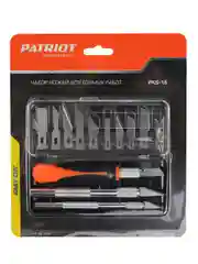 Набор ножей для точных работ Patriot PKS-16, 16 предметов, кейс