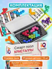 Настольная игра для детей 1TOY, 665743, 7-8 лет развивающая в дорогу логическая IQ Тренинг