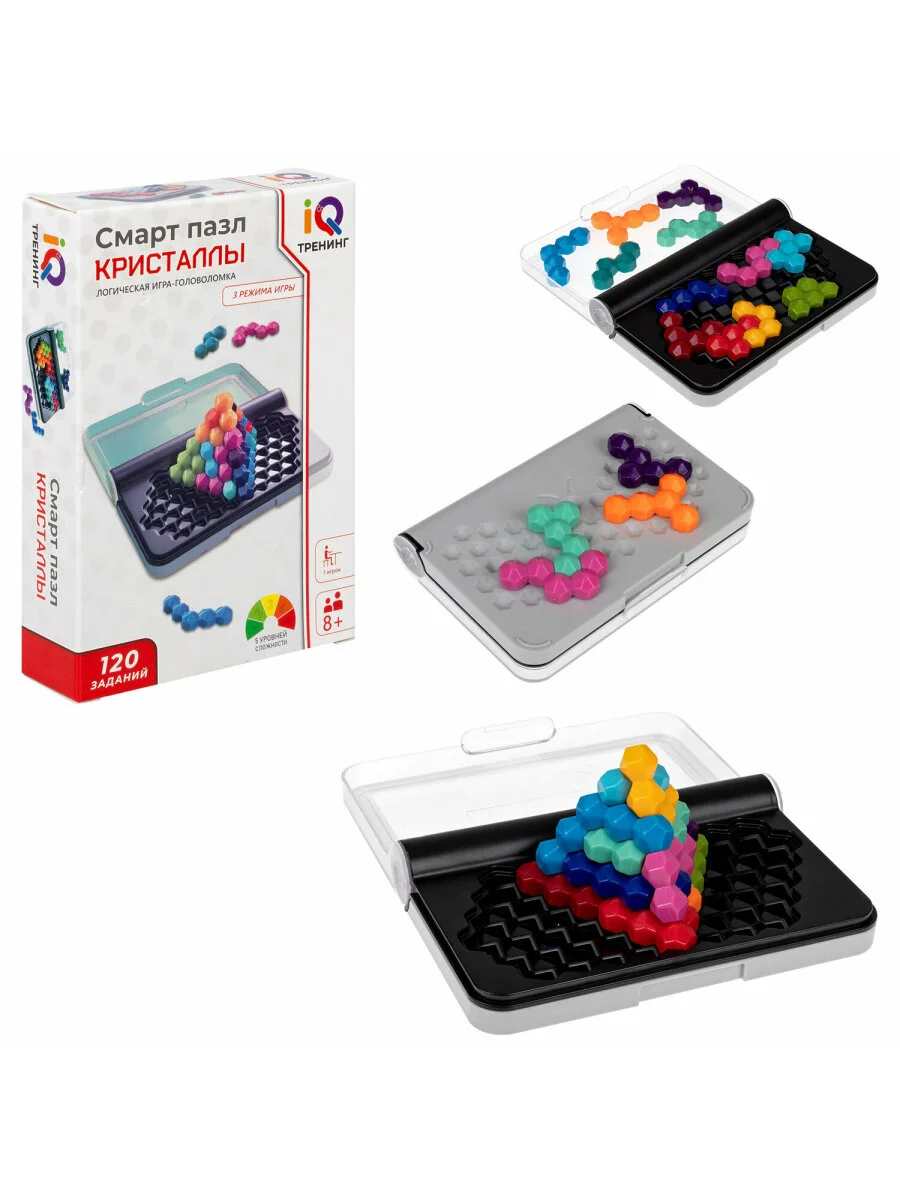 Настольная игра для детей 1TOY, 665743, 7-8 лет развивающая в дорогу логическая IQ Тренинг
