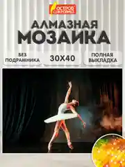 Алмазная мозаика картина вышивка из страз 30x40 см, ОСТРОВ СОКРОВИЩ "Балерина", 662401