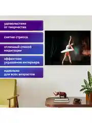 Алмазная мозаика картина вышивка из страз 30x40 см, ОСТРОВ СОКРОВИЩ "Балерина", 662401