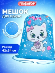 Сумка для сменной обуви Пифагор Yummy Cupcake, 1 отделение, 271603