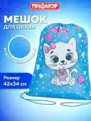 Сумка для сменной обуви Пифагор Yummy Cupcake, 1 отделение, 271603