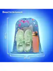 Сумка для сменной обуви Пифагор Yummy Cupcake, 1 отделение, 271603