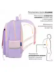 Рюкзак, ранец, портфель детский в школу, 2 отделения и 3 кармана, 39х28х16 см, Brauberg
