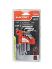 Ключи шестигранные Torx Patriot SKТ-9, T10 - T50, 9 шт