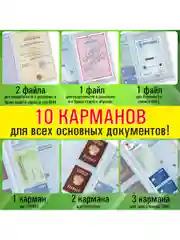 Папка А4 Staff, для документов семейная, обложка, органайзер, ПВХ, матовая