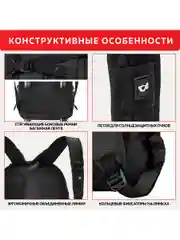 Рюкзак (ранец) мужской, женский городской Germanium S-03 универсальный для ноутбука