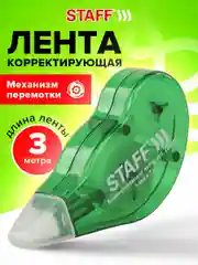 Корректирующая лента - корректор STAFF EVERYDAY 5мм х 3м, механизм перемотки, 226810