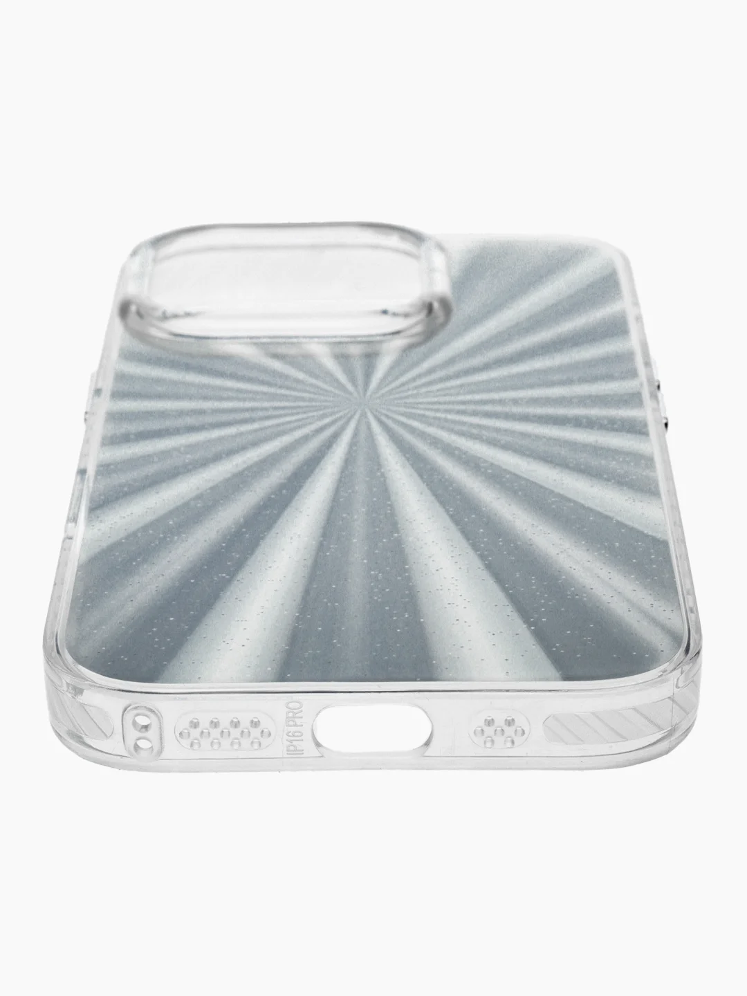 Серебряный чехол на айфон (iPhone) 11 12 13 14 15 16 Pro Max пластиковый