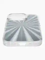Серебряный чехол на айфон (iPhone) 11 12 13 14 15 16 Pro Max пластиковый