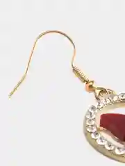 Красный серьги-блестящие БАБОЧКИ ЖЕНСКИЕ