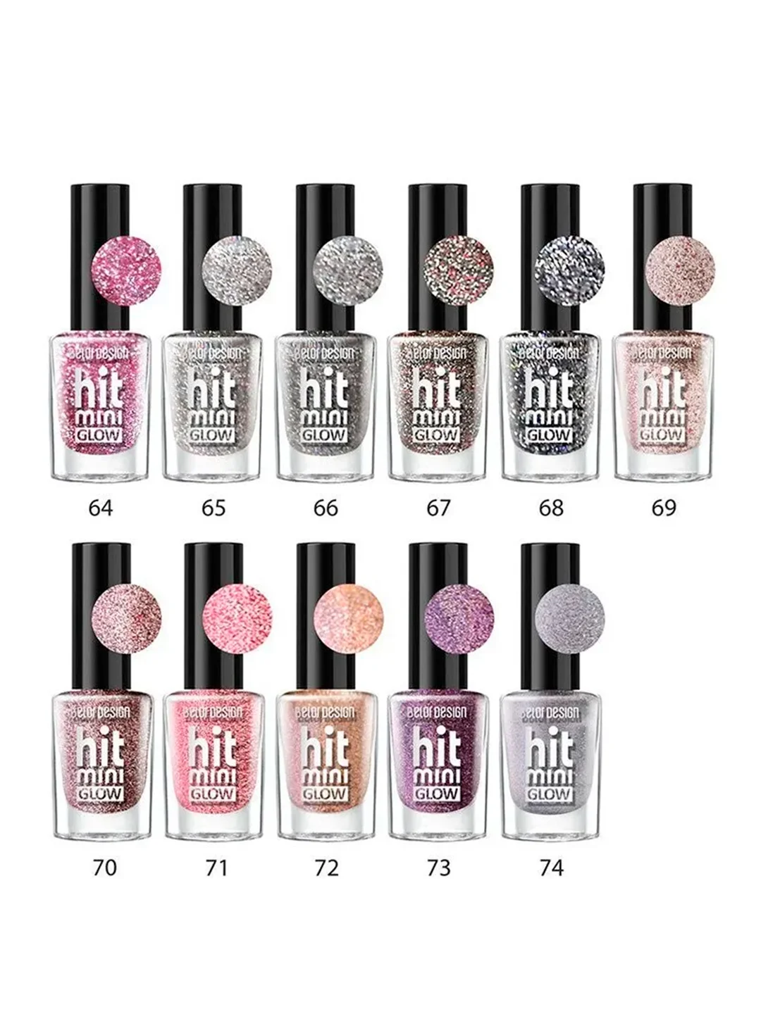 Лак для ногтей Belor Design Mini HIT, 6 мл