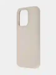 Бежевый меланж чехол на Apple iPhone 15, 14, Pro, Max, Plus силиконовый BROSCORP мягкая подкладка микрофибра