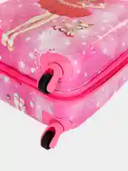 Коралловый детский чемодан на колесах, чемодан детский, ручная кладь