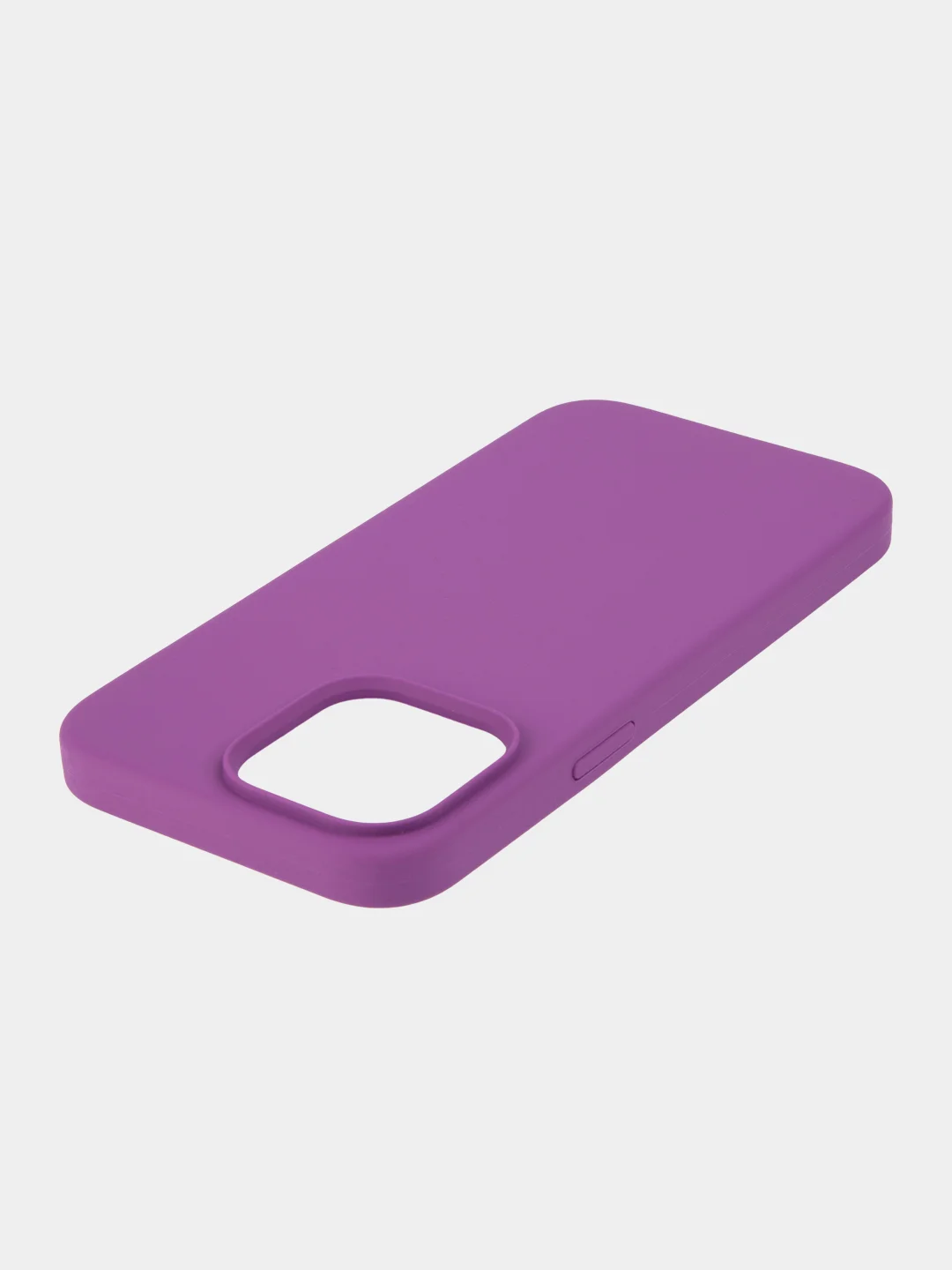 Фиолетовый чехол на Apple iPhone 15, 14, Pro, Max, Plus силиконовый BROSCORP мягкая подкладка микрофибра
