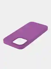 Фиолетовый чехол на Apple iPhone 15, 14, Pro, Max, Plus силиконовый BROSCORP мягкая подкладка микрофибра
