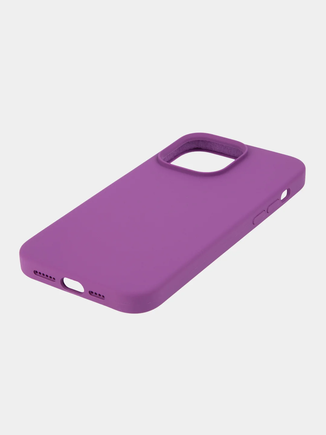 Фиолетовый чехол на Apple iPhone 15, 14, Pro, Max, Plus силиконовый BROSCORP мягкая подкладка микрофибра