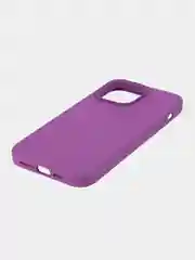 Фиолетовый чехол на Apple iPhone 15, 14, Pro, Max, Plus силиконовый BROSCORP мягкая подкладка микрофибра