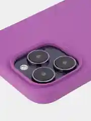 Фиолетовый чехол на Apple iPhone 15, 14, Pro, Max, Plus силиконовый BROSCORP мягкая подкладка микрофибра