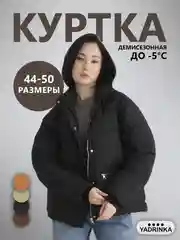 Черный куртка женская, осенняя, весенняя,  демисезонная без капюшона