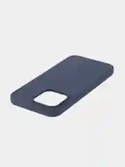 Темно-синий чехол на Apple iPhone 15, 14, Pro, Max, Plus силиконовый BROSCORP мягкая подкладка микрофибра