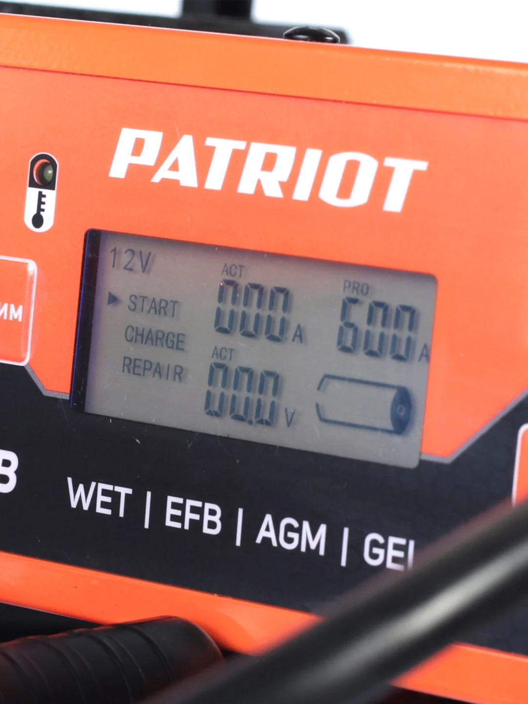 Пускозарядное инверторное устройство Patriot BCI-600D-Start, 12/24 В, 10-1000 Ач