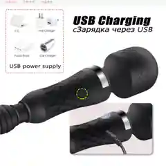 Вибратор G-spot, с регулировкой частоты вибрации, двуглавый вибратор