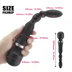 Вибратор G-spot, с регулировкой частоты вибрации, двуглавый вибратор