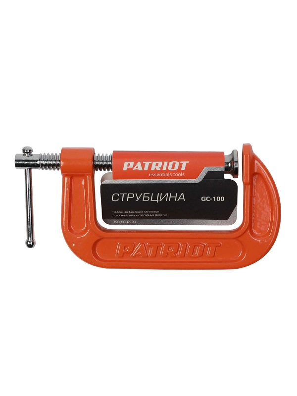 Струбцина G-образная Patriot GC-100, 100 мм
