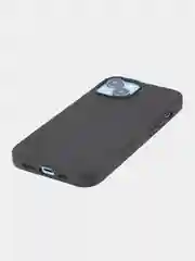 Черный чехол на Apple iPhone 15, 14, Pro, Max, Plus силиконовый BROSCORP мягкая подкладка микрофибра
