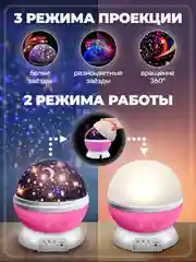 Проектор звездного неба настольный светильник ночник для сна для мальчиков и девочек