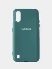 Тёмно-бирюзовый чехол Soft-touch для Samsung A01