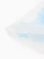 Голубой пакет новогодний подарочный, 20*30 см, полиэтиленовый, с вырубной ручкой, 30 мкм