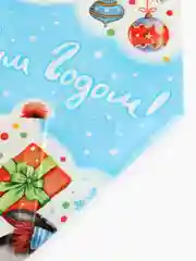 Тёмно-серый пакет новогодний подарочный, 20*30 см, полиэтиленовый, с вырубной ручкой, 30 мкм