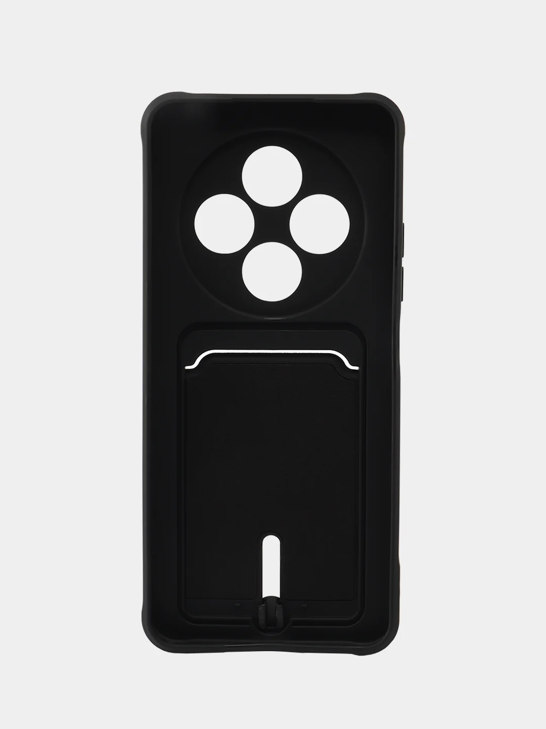 Черный чехол для Xiaomi Redmi 14C / POCO C75 (Редми 14с), с карманом для карт