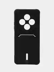 Черный чехол для Xiaomi Redmi 14C / POCO C75 (Редми 14с), с карманом для карт
