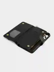 Черный чехол-книжка Samsung Galaxy S24 FE / S24FE кошелек с магнитом (Самсунг Галакси С24 ФЕ)