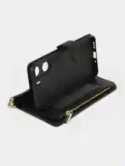 Черный чехол-книжка Xiaomi Redmi 13C / POCO C65 кошелек с магнитом (Редми 13С / Поко С65)