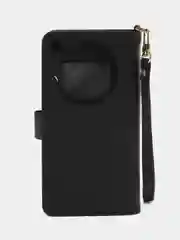 Черный чехол-книжка Infinix Zero 40 5G кошелек с магнитом (Инфиникс Зеро 40 5 Джи)