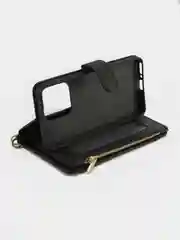 Черный чехол-книжка Xiaomi Redmi Note 13 4G кошелек с магнитом (Сяоми Редми Ноут 13 4 Джи)