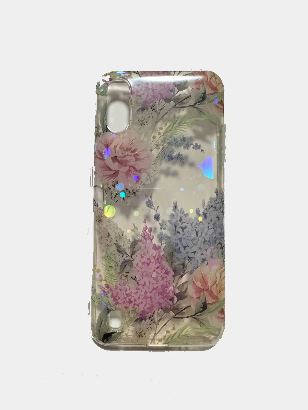 Чехол для Samsung A01 прозрачный с рисунками