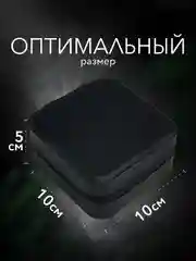 Черный шкатулка для украшений, органайзер для хранения украшений
