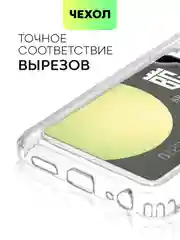 Прозрачный чехол BROSCORP для Tecno Spark 8C и Tecno Spark Go 2022 с кармашком, картхолдер с карманом