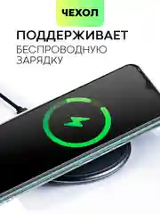 Прозрачный чехол BROSCORP для Tecno Spark 8C и Tecno Spark Go 2022 с кармашком, картхолдер с карманом