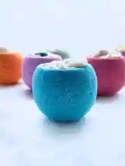 Белый подарочный набор для детей "Wow bomb", 780 г, бомбочки для ванны детские, подарок на новый год