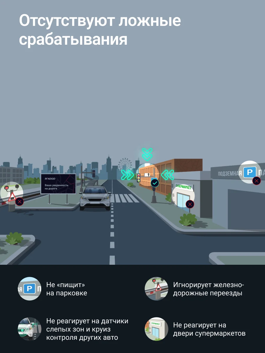Черный сигнатурный радар-детектор Roadgid Detect-Pro Wi-Fi, автомобильный антирадар с GPS и WiFi